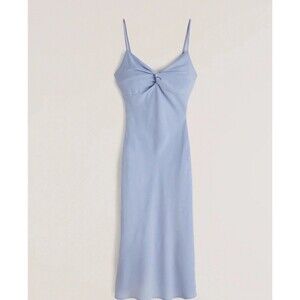 Abercrombie & Fitch Light Blue Midi Dress